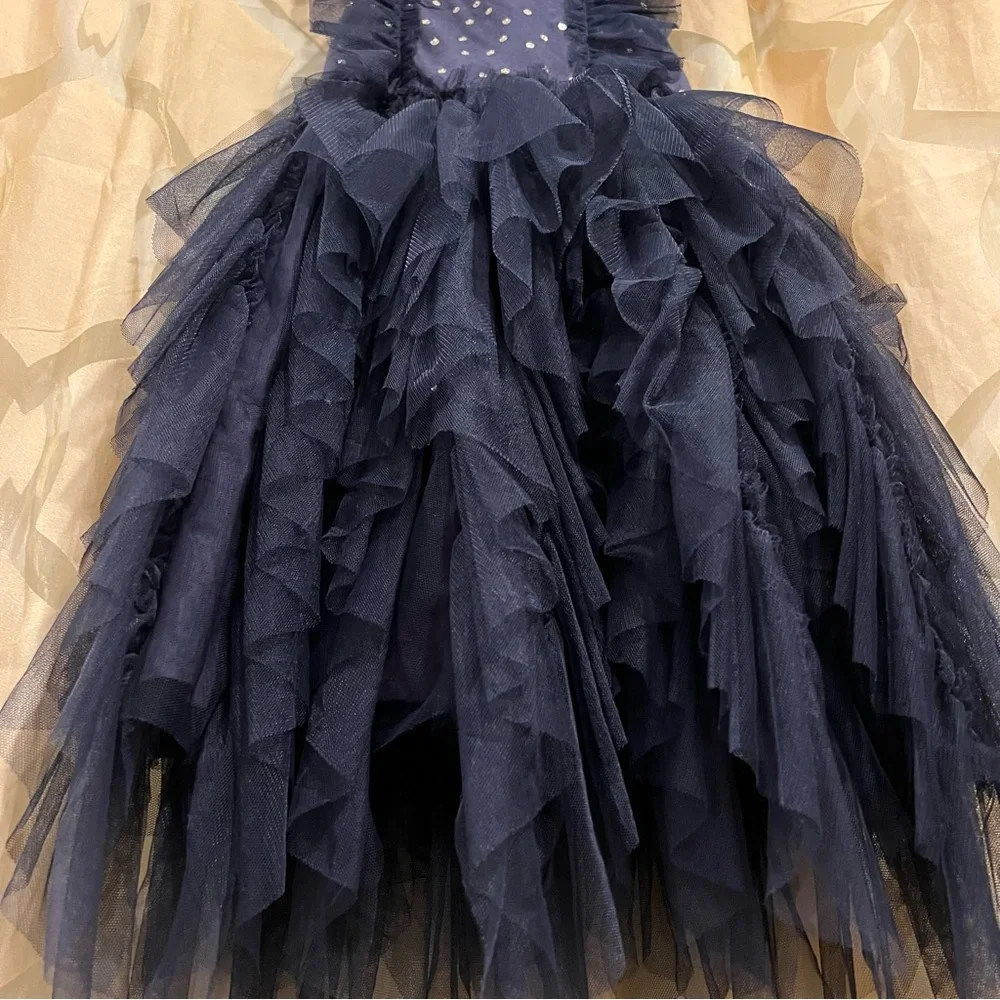 CottonOn Little Princess Navy & Gold Sequin Dress